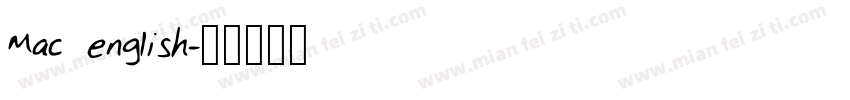 Mac english字体转换